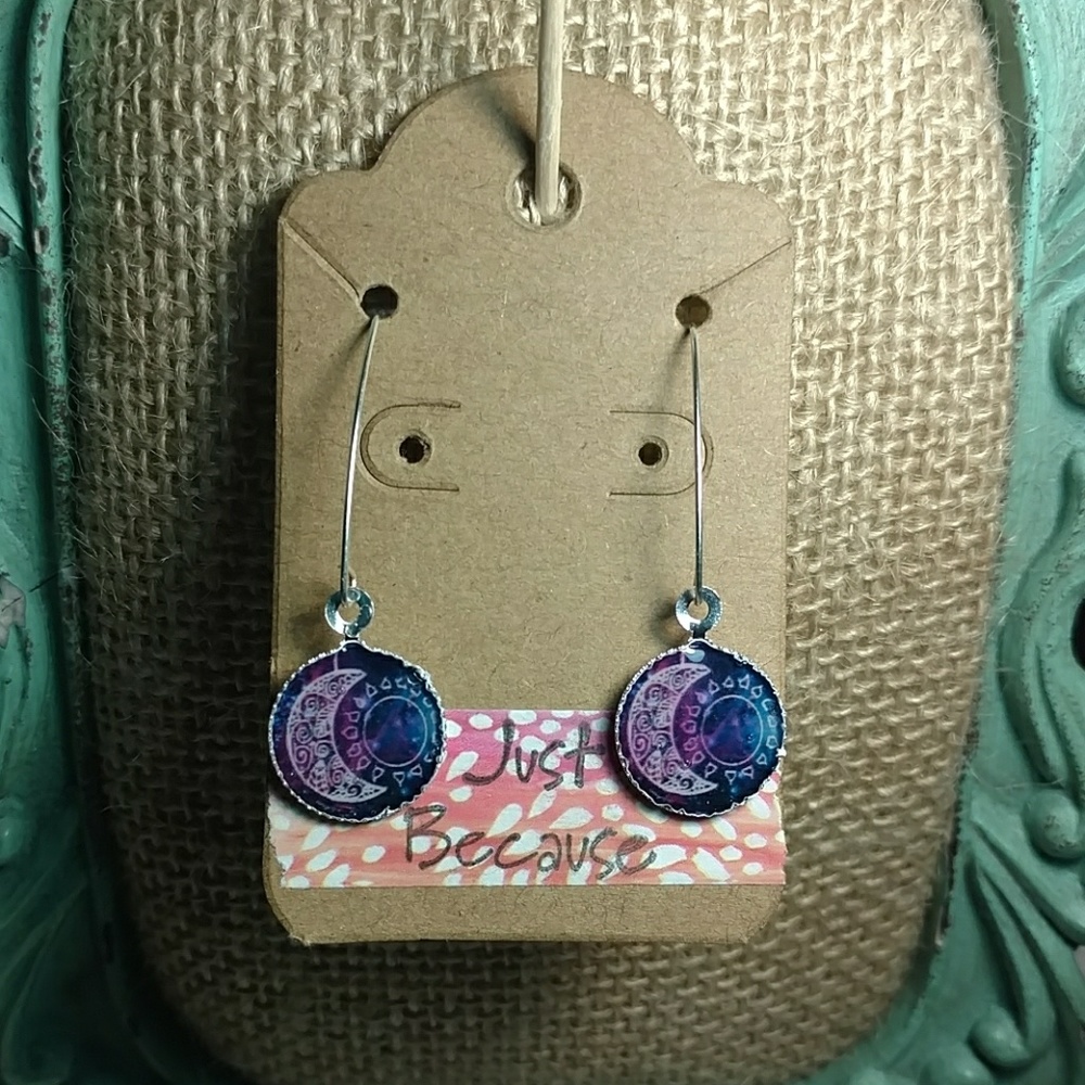 Moon and sun Galaxy Earrings